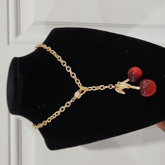 🍒 🔹️Piper K 🔹️ Beautiful  Cherry Fruity Pendant 19 " Necklace ✨️🍒 - Picture 6 of 6